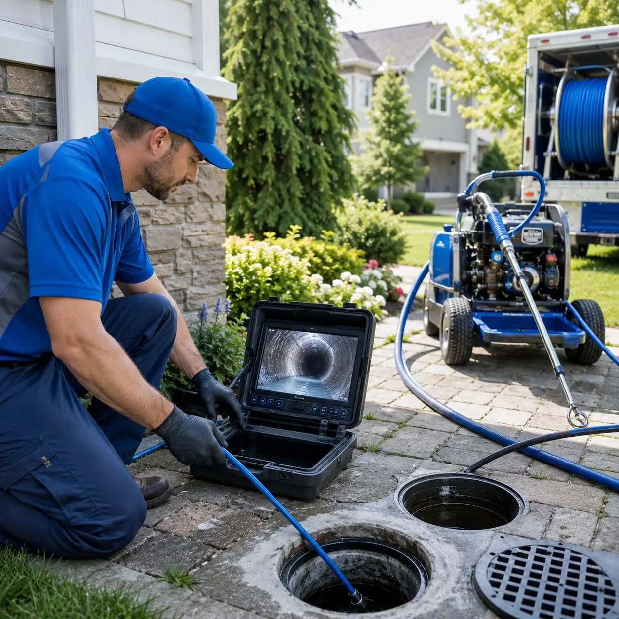 Outdoor drain cleaning professionals serving Roanoke, TX