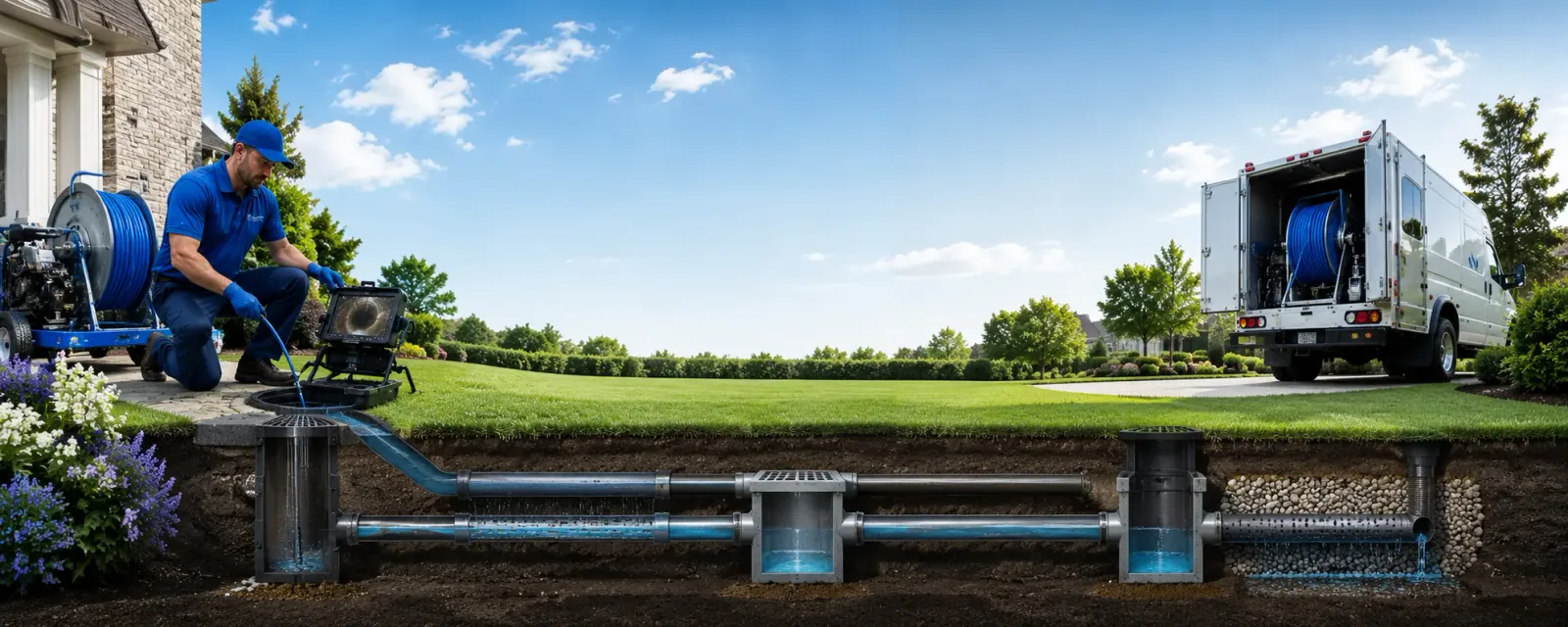 Outdoor drain cleaning information for Roanoke, TX